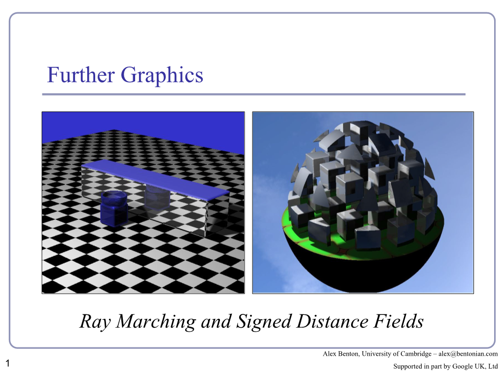 Signed Distance Fields