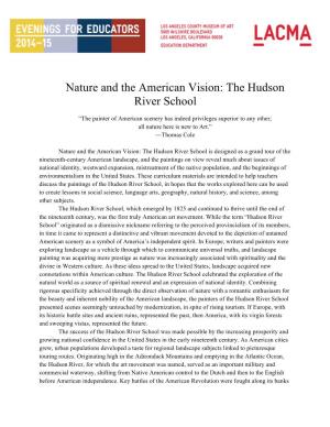 Nature and the American Vision: the Hudson River School