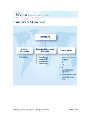 Informa Corporate Structure