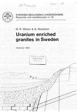 Uranium Enriched Granites in Sweden