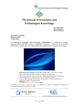 The Journal of Economics and Technologies Knowledge