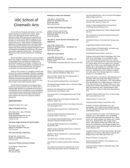 PDF Version of the USC School of Cinematic Arts Section