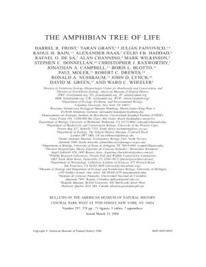 The Amphibian Tree of Life