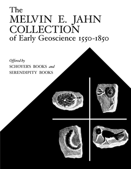 MELVIN E. JAHN COLLECTION of Early Geoscience 1550-1850