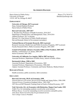 Baicker CV 04-17-18