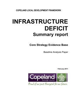 Infrastructure Deficit Plan