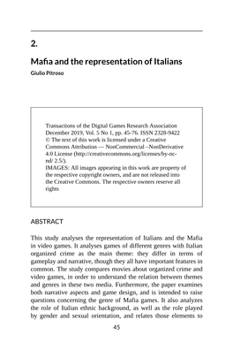 2. Mafia and the Representation of Italians