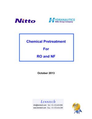 Chemical Pretreatment for RO and NF