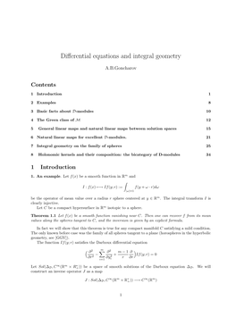 Differential Equations and Integral Geometry