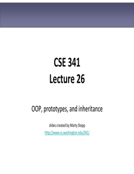 CSE 341 Lecture 26