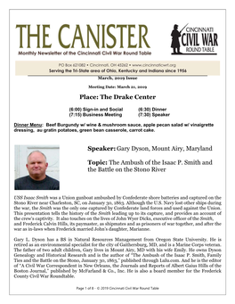 March 2019 Canister 1