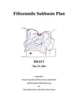 Fifteenmile Subbasin Plan