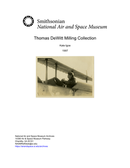 Thomas Dewitt Milling Collection