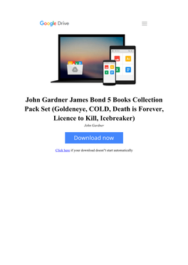 [QT1K]⋙ John Gardner James Bond 5 Books Collection Pack