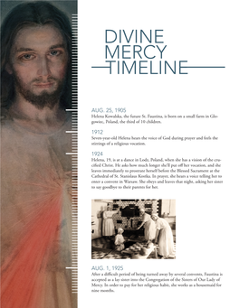 Divine Mercy Timeline