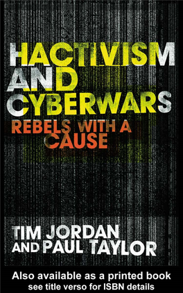 Hacktivism and Cyberwars