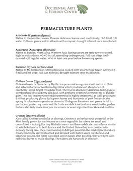 Permaculture Plants