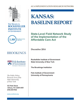 Kansas: Baseline Report