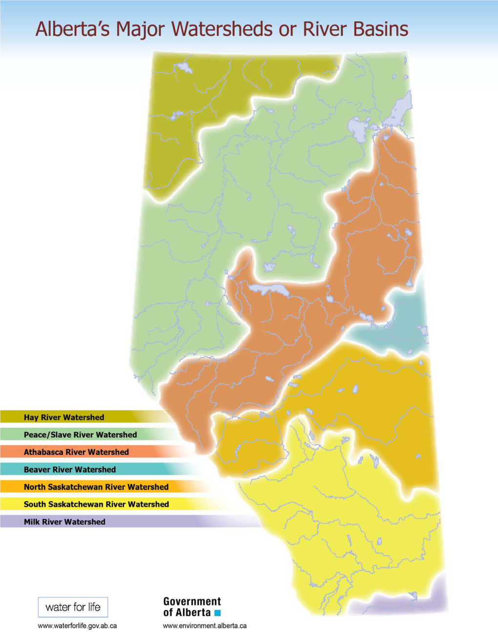 Activity 4: Alberta's Major Watersheds Or River Basins
