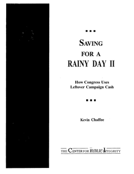 Saving for a Rainy Day Ii