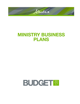 2017-20 Ministry Business Plans (COMPLETE VOLUME)