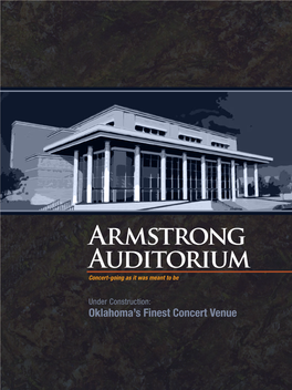 Armstrong Auditorium Concert-Going As It Was Meant to Be