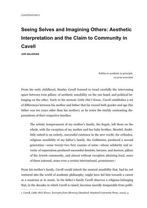 Aesthetic Interpretation and the Claim to Community in Cavell