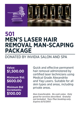 501 Men's Laser Hair Removal Man-Scaping Package