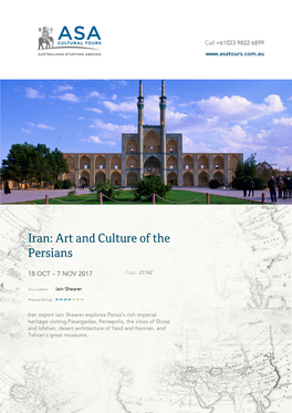 Iran: Art and Culture of the Persians