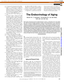 The Endocrinology of Aging 329 (1989); J