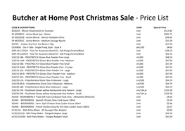 BAH Post Christmas Sale Price List