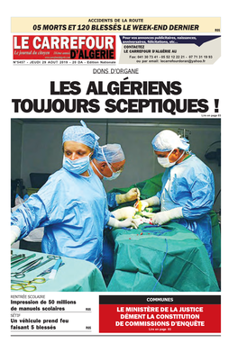 Pdf Le Carrefour D'algérie Du 2019-08-30