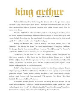 King Arthur: Legend of the Swor
