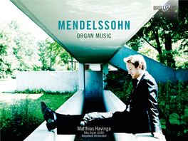 Mendelssohn Organ Music