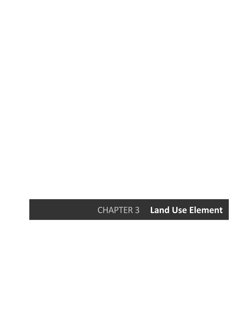 CHAPTER 3 Land Use Element