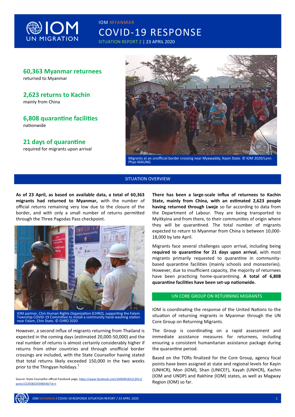 Covid-19 Response Situation Report 2 | 23 April 2020