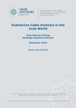 Submarine Cable Systems in the Arab World