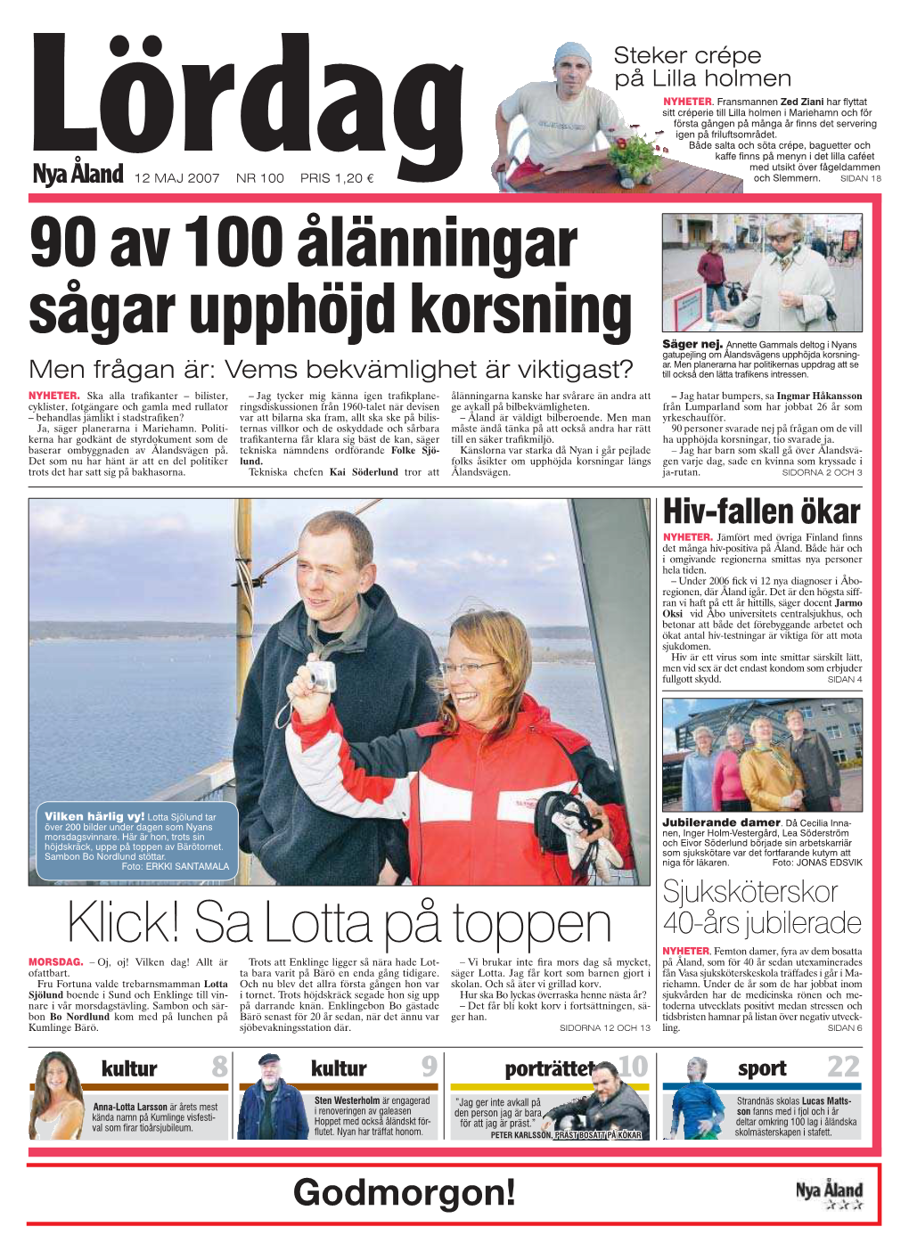 90 av 100 Ålänningar sågar upphöjd korsning säger nej docslib