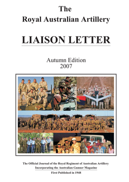 RAA Liaison Letter Autumn 2007