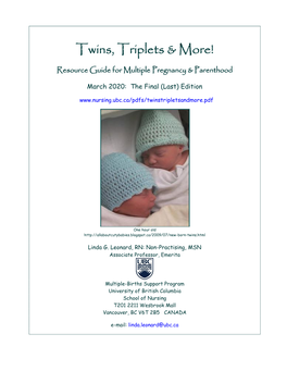 Twins, Triplets & More: Resource Guide for Multiple Pregnancy
