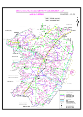 Chengalpattu (H) (C&M) Division Jurisdiction Map As on :31.03.2019