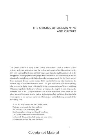 The Origins of Sicilian Wine and Culture
