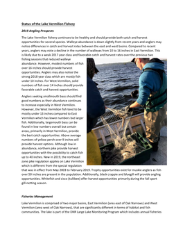 2018 Fisheries Management Report