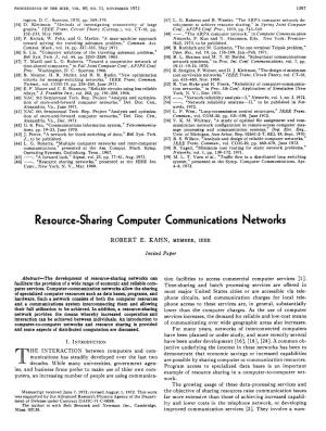 Resource-Sharing Computer Communications Networks