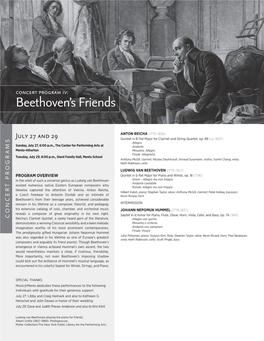 Beethoven's Friends