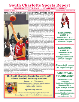 South Charlotte Sports Report “HOMETOWN TEAMS