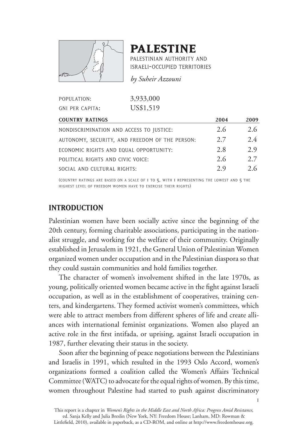 Palestine PALESTINIAN AUTHORITY and ISRAELI-OCCUPIED TERRITORIES by Suheir Azzouni