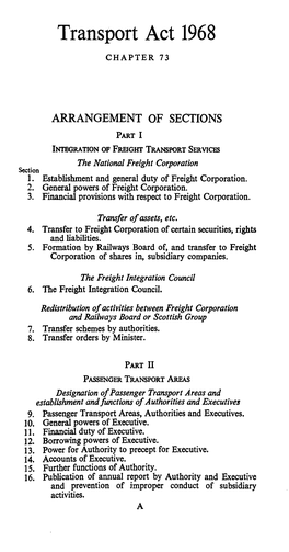 Transport Act 1968 CHAPTER 73