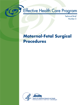 Maternal-Fetal Surgical Procedures