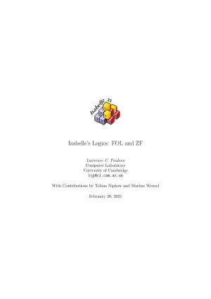 Logics-ZF: Isabelle's Logics: FOL and ZF